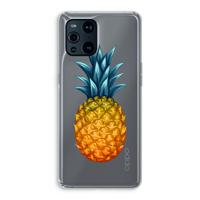 Grote ananas: Oppo Find X3 Transparant Hoesje
