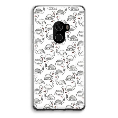 Zwanen: Xiaomi Mi Mix 2 Transparant Hoesje
