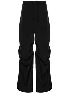 MM6 Maison Margiela pantalon ample à lien de resserrage - Noir