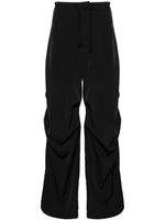 MM6 Maison Margiela pantalon ample à lien de resserrage - Noir