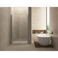 Wiesbaden dubbele pendeldeur in nis 1200x2000 6 mm NANO glas