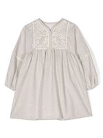 Chloé Kids robe en coton à broderies - Tons neutres