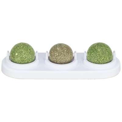 TRIXIE SPEELBALLEN MATATABI EN CATNIP MET HOUDER