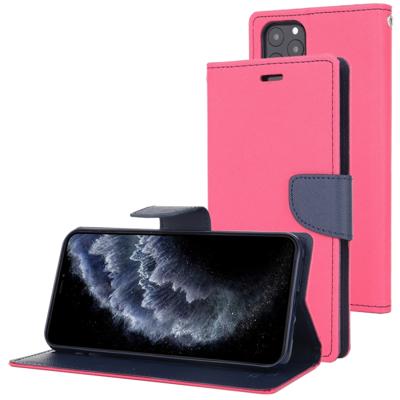 Voor iPhone 11 Pro Max MERCURY GOOSPERY FANCY dagboek horizontale Flip lederen draagtas met houder & kaartsleuven & portemonnee (Rose rood)