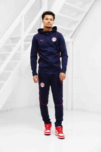 Red Bull Salzburg Casuals Hooded Trainingspak Senior 2024/2025 - Maat S - Kleur: Donkerblauw | Soccerfanshop