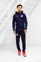 Red Bull Salzburg Casuals Hooded Trainingspak Senior 2024/2025 - Maat S - Kleur: Donkerblauw | Soccerfanshop