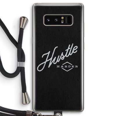 Hustle: Samsung Galaxy Note 8 Transparant Hoesje met koord
