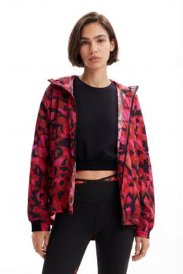 Kort sportjack met vlinder - RED - M Kort sportjack met vlinder - RED - M