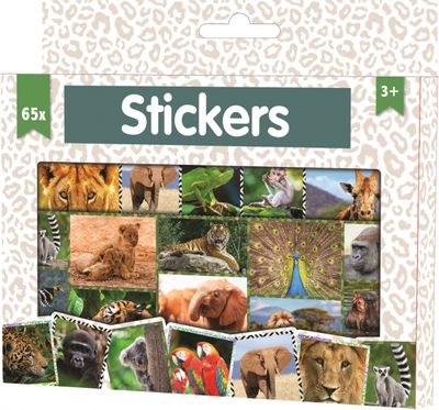 W&O stickerdoos junior 16 x 11,5 cm papier beige/wit 65 stuks W&O stickerdoos junior 16 x 11,5 cm papier beige/wit 65 stuks