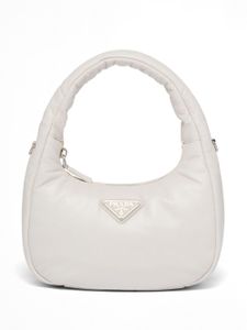 Prada mini sac en cuir nappa à design matelassé - Blanc