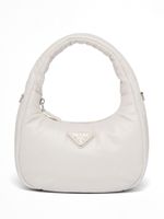 Prada mini sac en cuir nappa à design matelassé - Blanc - thumbnail