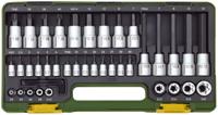 PROXXON Socket wrench set "hex"+"tx",1/2"+1/4"41tlg