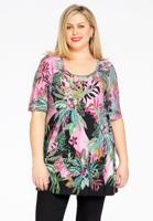 Yoek Tuniek flare WILDERNESS | Roze | Maat 42/44