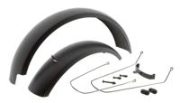 Spatbord set Mirage 20 Fatbike incl. bevestiging - zwart