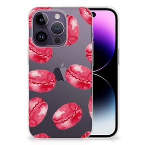 Apple iPhone 14 Pro Siliconen Case Pink Macarons