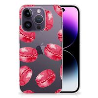 Apple iPhone 14 Pro Siliconen Case Pink Macarons