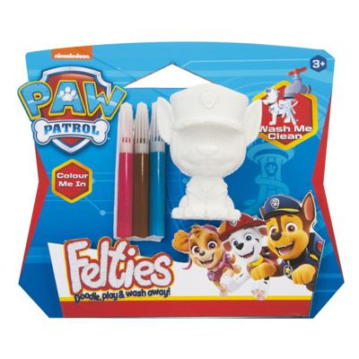 Paw Patrol felties colour me in