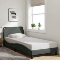 Bedframe zonder matras 80x200 cm stof donkergrijs
