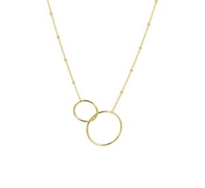 TFT Collier Geelgoud Rondjes 1,3 mm 41 + 3 cm