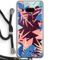 Tropisch: HTC U12+ Transparant Hoesje met koord