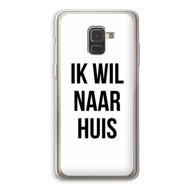 Ik wil naar huis: Samsung Galaxy A8 (2018) Transparant Hoesje