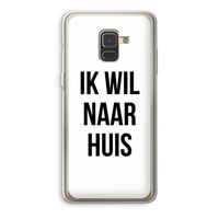 Ik wil naar huis: Samsung Galaxy A8 (2018) Transparant Hoesje