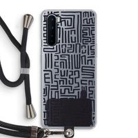 Moroccan Print: OnePlus Nord Transparant Hoesje met koord