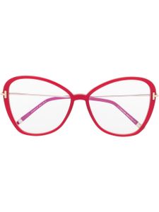 TOM FORD Eyewear lunettes de vue à monture oversize - Rouge