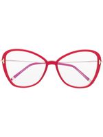 TOM FORD Eyewear lunettes de vue à monture oversize - Rouge