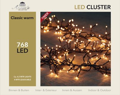 Clusterverlichting 768 lampjes 4,5m - Annas collection