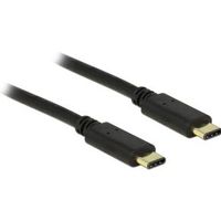 DeLOCK 2m, 2xUSB2.0-C 2m USB C USB C Zwart USB-kabel - thumbnail