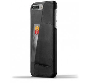 Mujjo Leather Wallet Case iPhone 7 / 8 Plus zwart