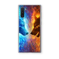 Fire & Ice: Samsung Galaxy Note 10 Transparant Hoesje