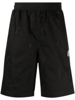 AAPE BY *A BATHING APE® short droit à logo brodé - Noir