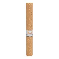 Creativ Company Faux leather papier bruin met stippen, 1m