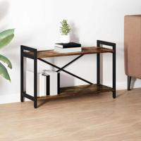 Boekenkast Gerookt eiken 80 x 30 x 48.5 cm Bewerkt hout Boekenkast Gerookt eiken 80 x 30 x 48.5 cm Bewerkt hout