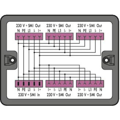 WAGO 899-631/421-000 Verdeeldoos 899 20 A Zwart 1 stuk(s)