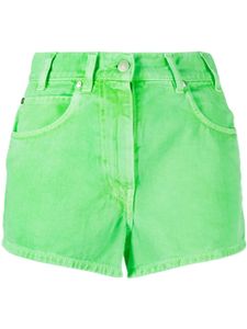 MSGM short en jean à taille haute - Vert