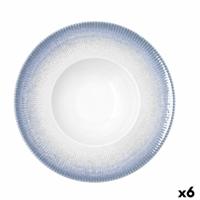 Pastabord Bidasoa Lea Hydrozero Wit Keramisch Ø 26 cm (6 Stuks)