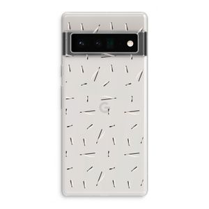 Hipster stripes: Google Pixel 6 Pro Transparant Hoesje