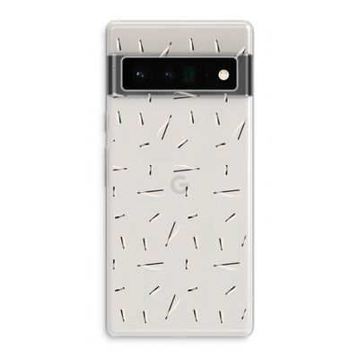 Hipster stripes: Google Pixel 6 Pro Transparant Hoesje