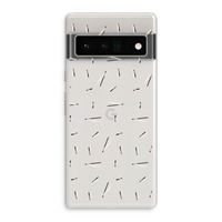 Hipster stripes: Google Pixel 6 Pro Transparant Hoesje