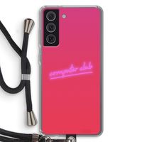 Vice Glow: Samsung Galaxy S21 FE Transparant Hoesje met koord