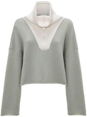 JW Anderson pull à patch logo - Blanc
