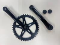 Hzb crankset / kettingwiel staal 44t 1/8 + 3/32 170 mm -1 mm zwart