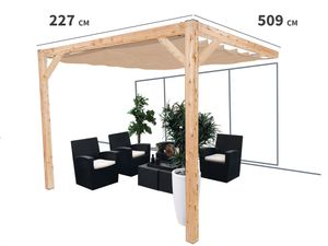 Pergola douglas wall 1 227x509, zand - Nesling