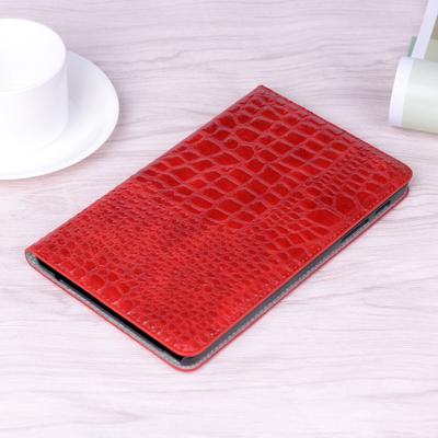 Krokodil textuur horizontale Flip lederen draagtas met houder & kaartsleuven & portemonnee voor Galaxy tab A 8 0 (2019) (rood)