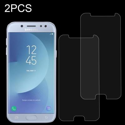2 stuks voor Galaxy J5 (2017) (EU versie) 0 26 mm 9H oppervlaktehardheid 2.5D Explosieveilig niet-volledig scherm getemperd glas scherm Film
