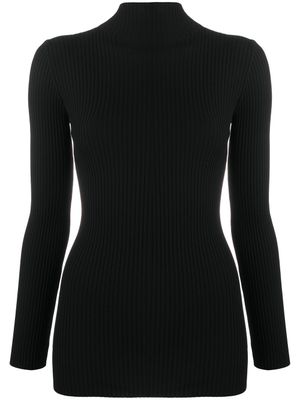 Wolford pull nervuré à col roulé - Noir
