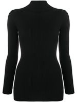 Wolford pull nervuré à col roulé - Noir